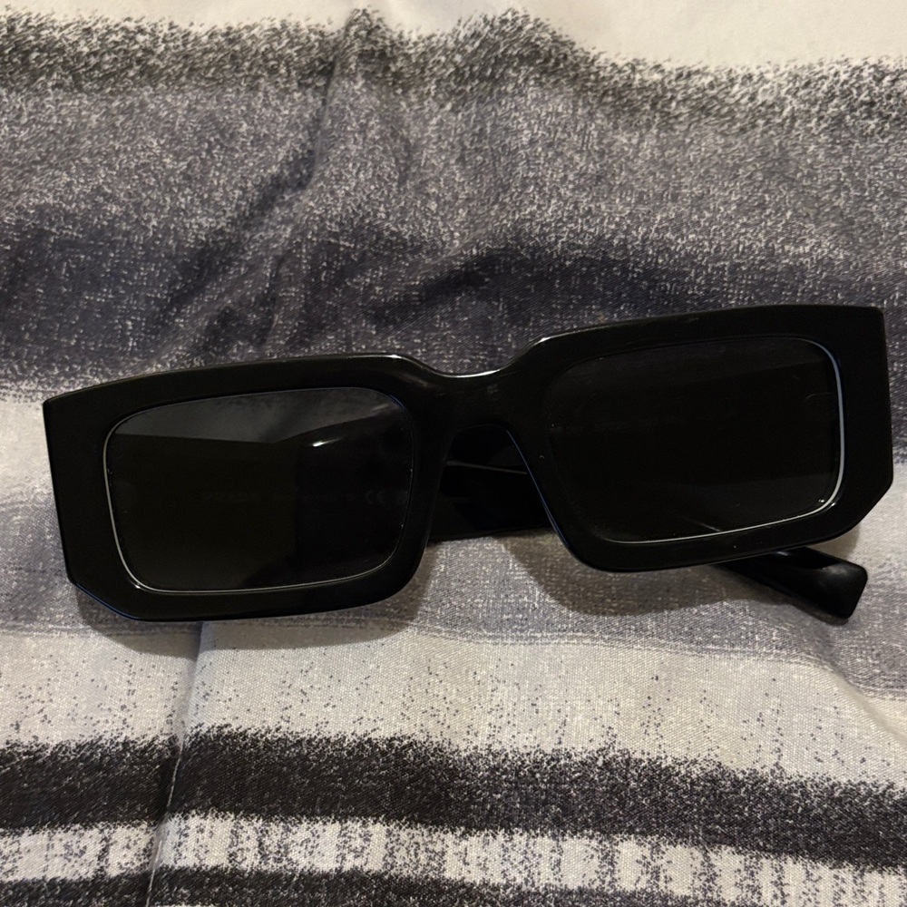 Prada Black Rectangular Sunglasses - image 1
